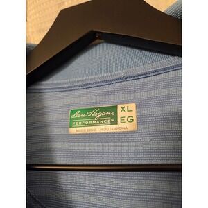 Ben Hogan Performance Polo Shirt Mens XL Blue Stripe Golf Casual